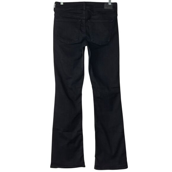 American Eagle Kick Boot Next Level Stretch Black Jeans Size 4 Mid-Rise Bootcut - Picture 4 of 10